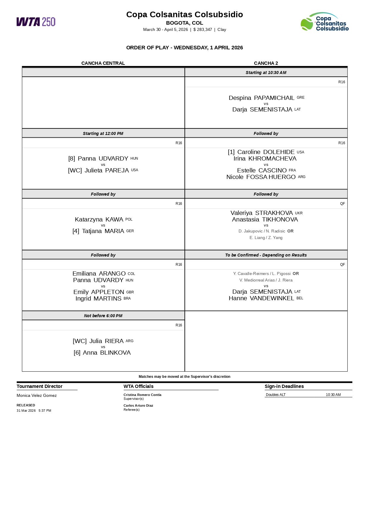 Programacion Copa Colsanitas 1 Abril page 0001 – Match Tenis