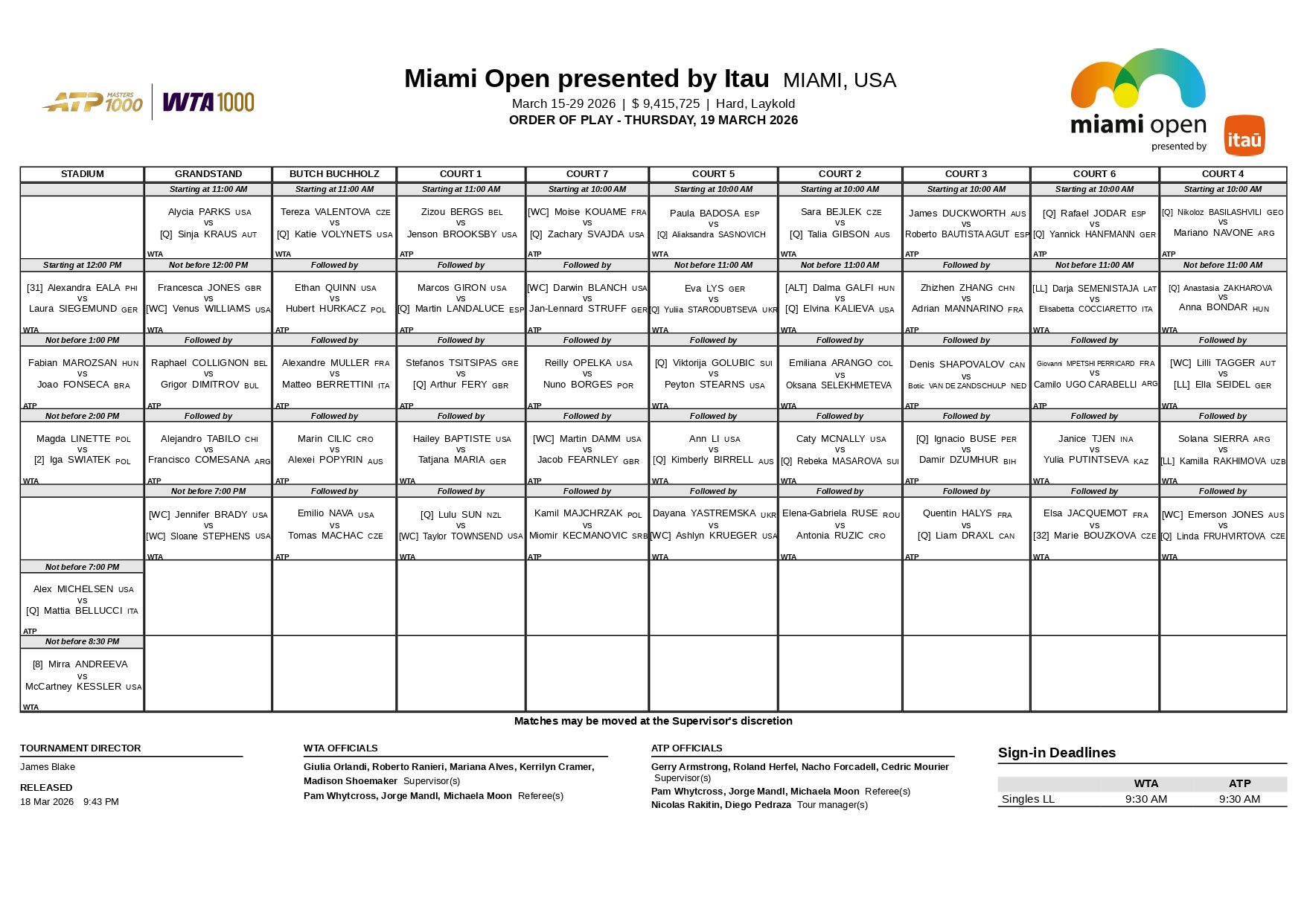 Programacion Miami Open 19 Marzo page 0001 &ndash; Match Tenis