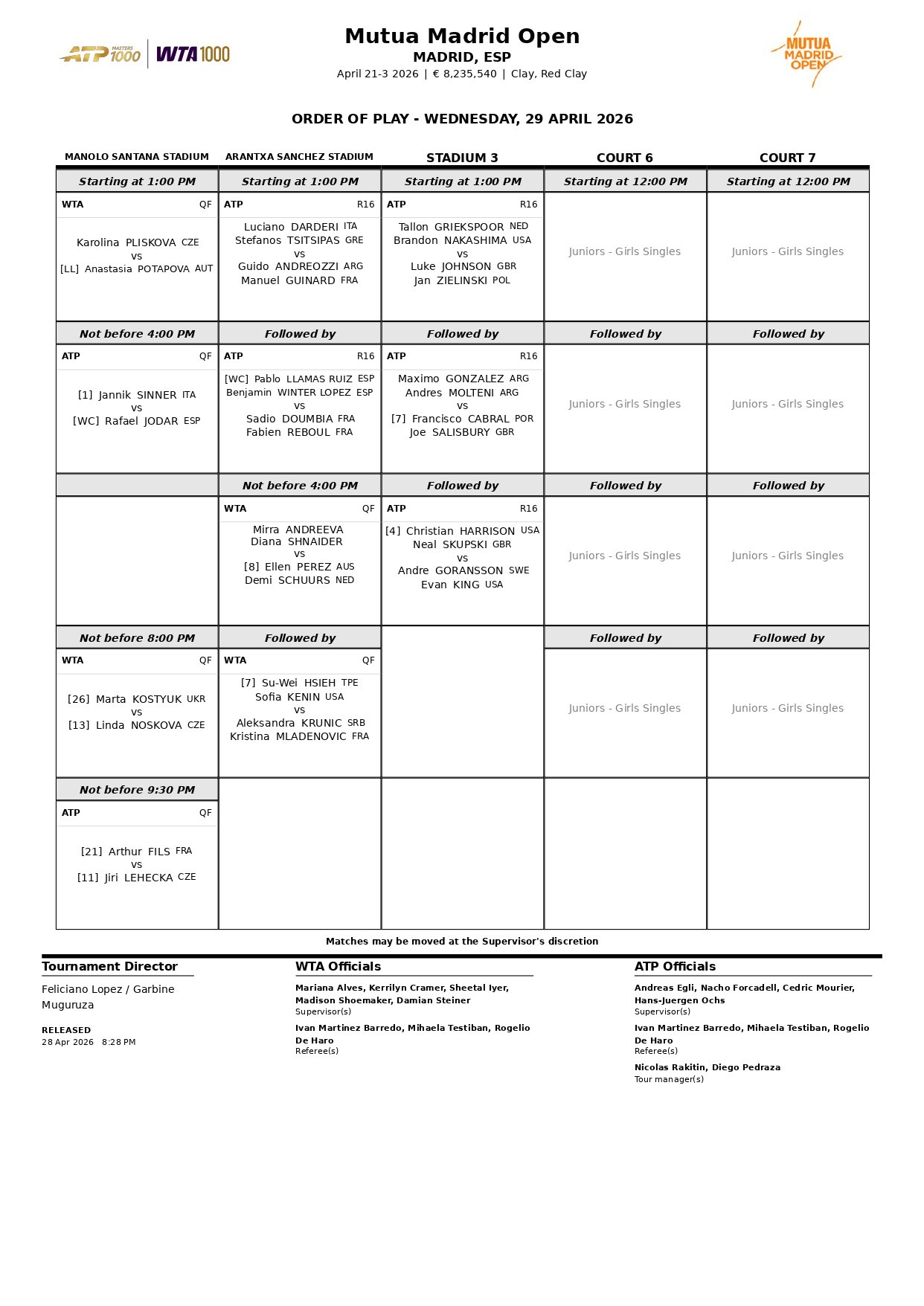 Programacion Mutua Madrid Open 29 Abril page 0001 &ndash; Match Tenis