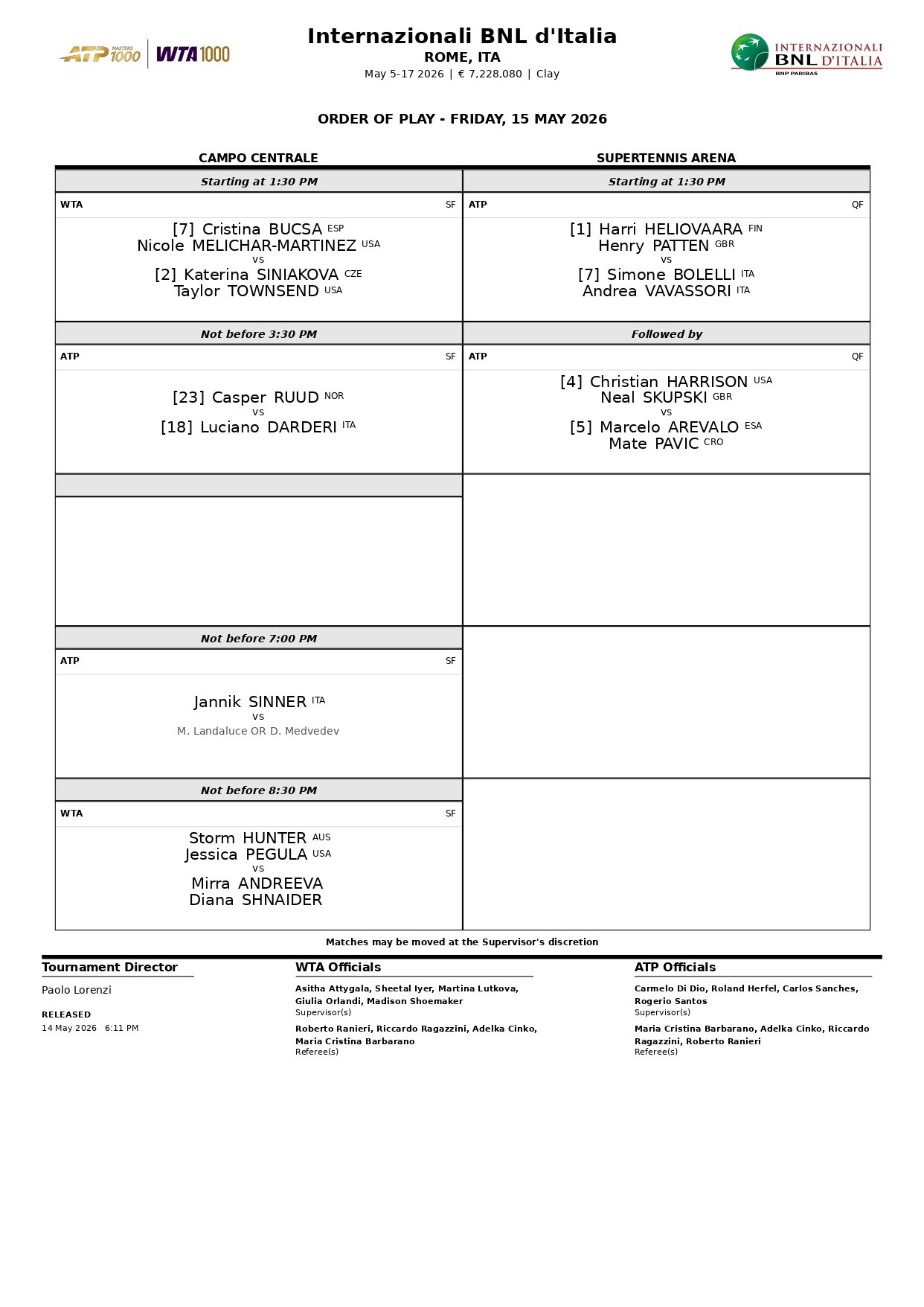 Programacion 15 Mayo ATP Roma 2026 page 0001 &ndash; Match Tenis