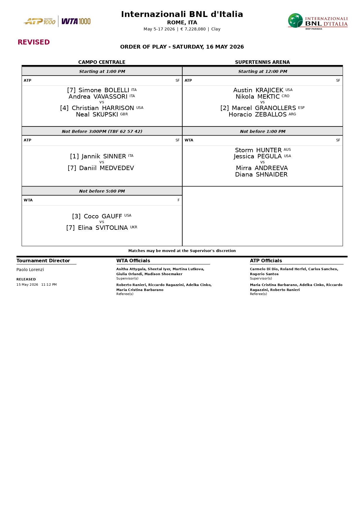 Programacion 16 Mayo Roma 2026 page 0001 &ndash; Match Tenis