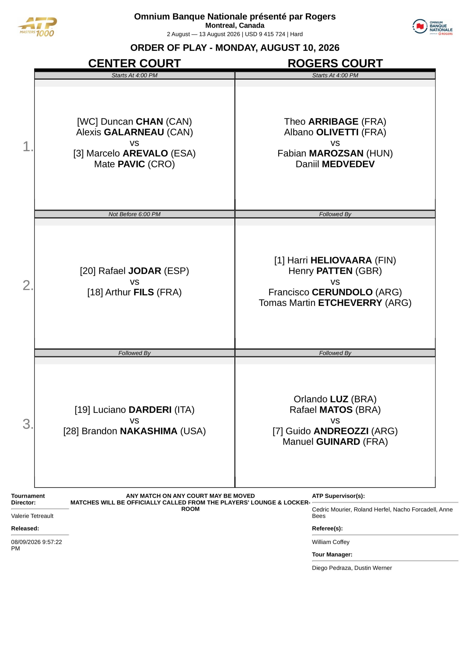 Programacion ATP Montreal 10 Agosto 2026 scaled – Match Tenis