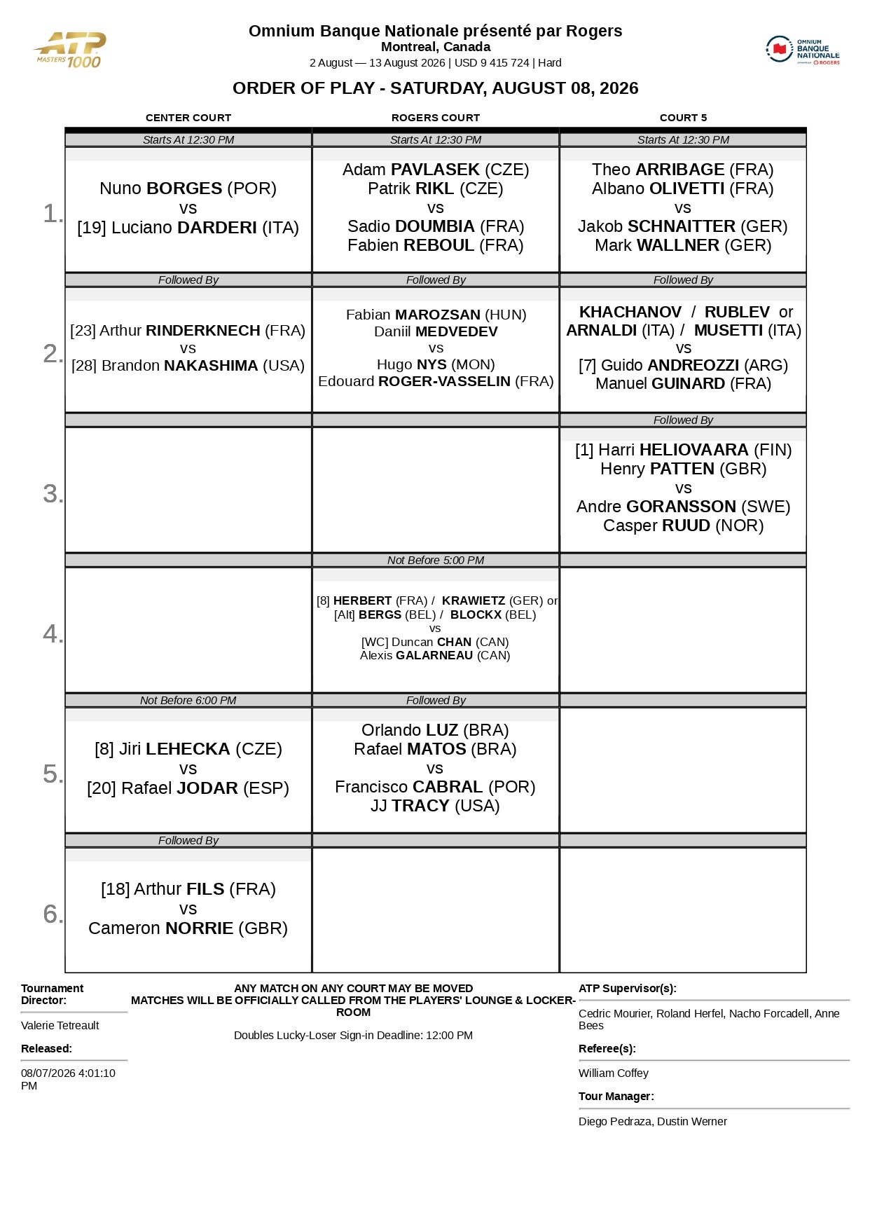 Programacion Montreal Agosto 8 de 2026 page 0001 &ndash; Match Tenis
